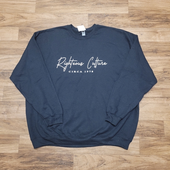 New! Righteous Culture Men's Crewneck Skeleton Sweatshirt Sz M - Picture 6 of 6